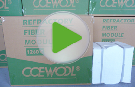 Ceramic fiber module