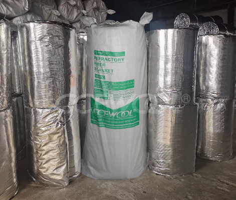 Ceramic fiber blanket with aluminum foil Ceramic fiber blanket with aluminum foil