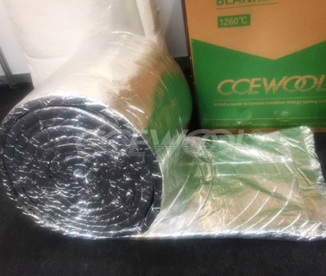 Ceramic fiber blanket with aluminum foil Ceramic fiber blanket with aluminum foil