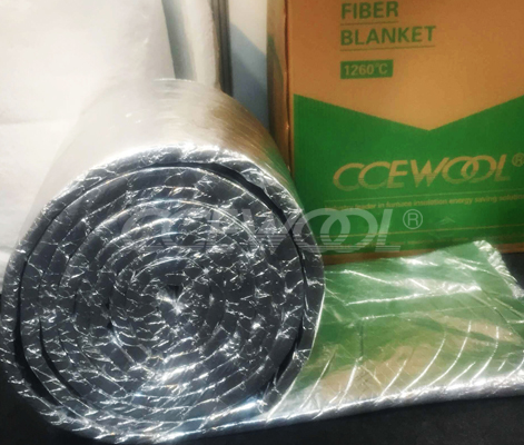 Ceramic fiber blanket with aluminum foil Ceramic fiber blanket with aluminum foil